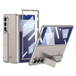 For Samsung Galaxy Z Fold7 5G GKK Integrated Ultra-thin Full Cover Phone Case with Bracket(Titanium Grey)