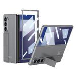 For Samsung Galaxy Z Fold7 5G GKK Integrated Ultra-thin Full Cover Phone Case with Bracket(Grey)