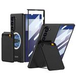 For Samsung Galaxy Z Fold7 5G GKK Integrated Magnetic Folding Card Bag Phone Case(Black)