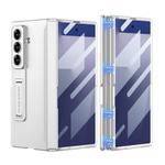 For Samsung Galaxy Z Fold7 5G GKK Integrated HD Film Magnetic Folding Full Cover Phone Case(Silver)