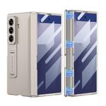For Samsung Galaxy Z Fold7 5G GKK Integrated HD Film Magnetic Folding Full Cover Phone Case(Titanium Grey)