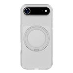For iPhone 17 Air Kalebol Frosted MagSafe Holder Acrylic Hybrid TPU Phone Case(Transparent)