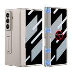 For Samsung Galaxy Z Fold7 5G GKK Integrated Privacy Film Magnetic Folding Full Cover Phone Case(Titanium Grey)