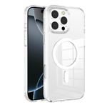 For iPhone 16 Pro Max Kalebol Clear Space MagSafe TPU Phone Case(Transparent)