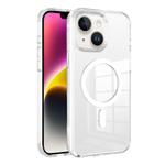 For iPhone 14 Kalebol Clear Space MagSafe TPU Phone Case(Transparent)