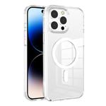 For iPhone 14 Pro Max Kalebol Clear Space MagSafe TPU Phone Case(Transparent)