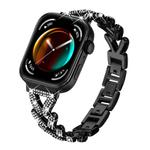 For Huawei Watch Fit 4 / Fit 4 Pro / Fit 3 20mm xDfind Small Twist Diamond Metal Watch Band(Black)