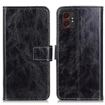 For Samsung Galaxy XCover7 Pro Retro Crazy Horse Texture Leather Phone Case(Black)