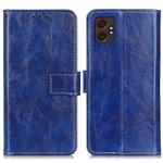 For Samsung Galaxy XCover7 Pro Retro Crazy Horse Texture Leather Phone Case(Blue)