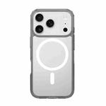 For iPhone 17 Pro Max Kalebol Clear MagSafe PC Hybrid TPU Shockproof Phone Case(Grey)