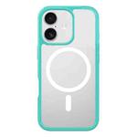 For iPhone 17 Kalebol Clear MagSafe PC Hybrid TPU Shockproof Phone Case(Green)