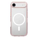 For iPhone 17 Air Kalebol Clear MagSafe PC Hybrid TPU Shockproof Phone Case(Pink)