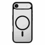 For iPhone 17 Air Kalebol Clear MagSafe PC Hybrid TPU Shockproof Phone Case(Black)