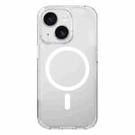 For iPhone 15 Plus Kalebol Clear MagSafe PC Hybrid TPU Shockproof Phone Case(Transparent)