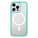 For iPhone 14 Pro Kalebol Clear MagSafe PC Hybrid TPU Shockproof Phone Case(Green)