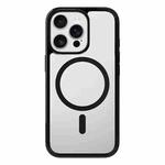 For iPhone 13 Pro Kalebol Clear MagSafe PC Hybrid TPU Shockproof Phone Case(Black)