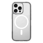 For iPhone 13 Pro Kalebol Clear MagSafe PC Hybrid TPU Shockproof Phone Case(Grey)