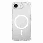 For iPhone 16e Kalebol Clear MagSafe PC Hybrid TPU Shockproof Phone Case(Transparent)