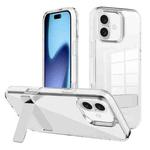 For iPhone 17 Kalebol Holder Clear Acrylic Hybrid TPU Phone Case(Transparent)