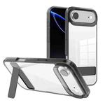 For iPhone 17 Air Kalebol Holder Clear Acrylic Hybrid TPU Phone Case(Black)