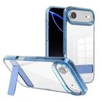 For iPhone 17 Air Kalebol Holder Clear Acrylic Hybrid TPU Phone Case(Blue)