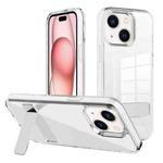 For iPhone 15 Plus Kalebol Holder Clear Acrylic Hybrid TPU Phone Case(Transparent)
