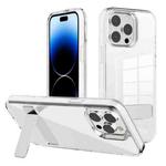 For iPhone 14 Pro Max Kalebol Holder Clear Acrylic Hybrid TPU Phone Case(Transparent)