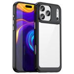For iPhone 17 Pro Max Colorful Series Acrylic + TPU Phone Case(Black)