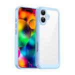 For iPhone 17 Colorful Series Acrylic + TPU Phone Case(Blue)