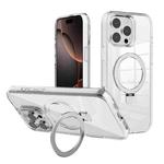 For iPhone 16 Pro Max Kalebol MagSafe Holder Simple Clear TPU Phone Case(Transparent)