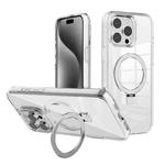 For iPhone 15 Pro Kalebol MagSafe Holder Simple Clear TPU Phone Case(Transparent)