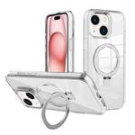 For iPhone 15 Plus Kalebol MagSafe Holder Simple Clear TPU Phone Case(Transparent)
