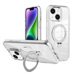 For iPhone 14 Kalebol MagSafe Holder Simple Clear TPU Phone Case(Transparent)