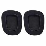 2pcs Insert Replacement Earpads For Logitech G533 / G633 / G635 / G933 / G935, Material:Protein Leather and Ice Silk Fabric(Black)