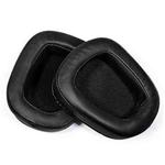 2pcs Insert Replacement Earpads For Logitech G533 / G633 / G635 / G933 / G935, Material:Lambskin(Black)