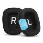 1 Pair Printing Insert Replacement Earpads For Logitech G533 / G633 / G635 / G933 / G935, Material:Protein Leather and Ice Silk Fabric(Black Mesh)