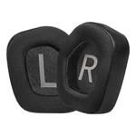 For Alienware AW988 1 Pair Ice Silk Cloth Ice Feeling Snap-on Type Earphone Covers(Black)