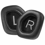 For Alienware AW988 1 Pair Protein Leather Snap-on Type Earphone Covers(Black)