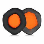 1 Pair Snap-on Replacement Earpads For ASUS ROG Strix7.1, Material:Ice Silk Fabric(Black Orange)