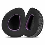 2pcs Insert Replacement Earpads For ASUS ROG Delta S, Material:Ice Leather Fabric(Black Purple)