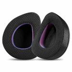 2pcs Insert Replacement Earpads For ASUS ROG Delta S, Material:Net Fabric(Black Purple)