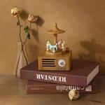 T15 Carousel Bluetooth Mini Wireless Smart Speaker(Wood Grain)