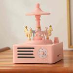 T15 Carousel Bluetooth Mini Wireless Smart Speaker(Pink)
