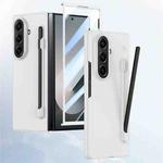 For Samsung Galaxy Z Fold7 5G Integrated Skin Feel PC Phone Case with Pen / Pen Box(White)