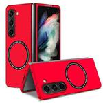For Samsung Galaxy Z Fold6 Kalebol MagSafe Shockproof Frosted PC Phone Case(Red)