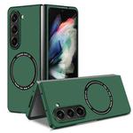 For Samsung Galaxy Z Fold5 Kalebol MagSafe Shockproof Frosted PC Phone Case(Green)