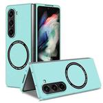 For Samsung Galaxy Z Fold5 Kalebol MagSafe Shockproof Frosted PC Phone Case(Sky Blue)