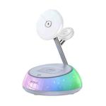 Yesido DS31 3-in-1 Magnetic Wireless Charging Stand with RGB Light(White)