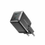 JOYROOM TCG17 45W GaN Dual USB-C / Type-C Port Mini Charger, Plug:EU Plug(Black)