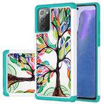 For Samsung Galaxy Note20 Ultra Coloured Drawing Pattern PU Skinny + TPU Protective Case(Colorful Tree)